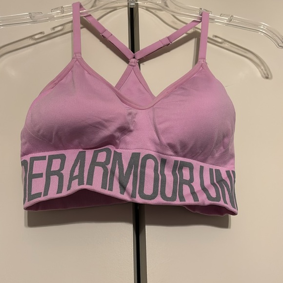 Under Armour Pink Strappy Sports Bra - Picture 2 of 5
